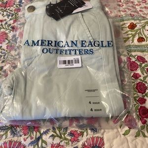 American Eagle mint green super stretch